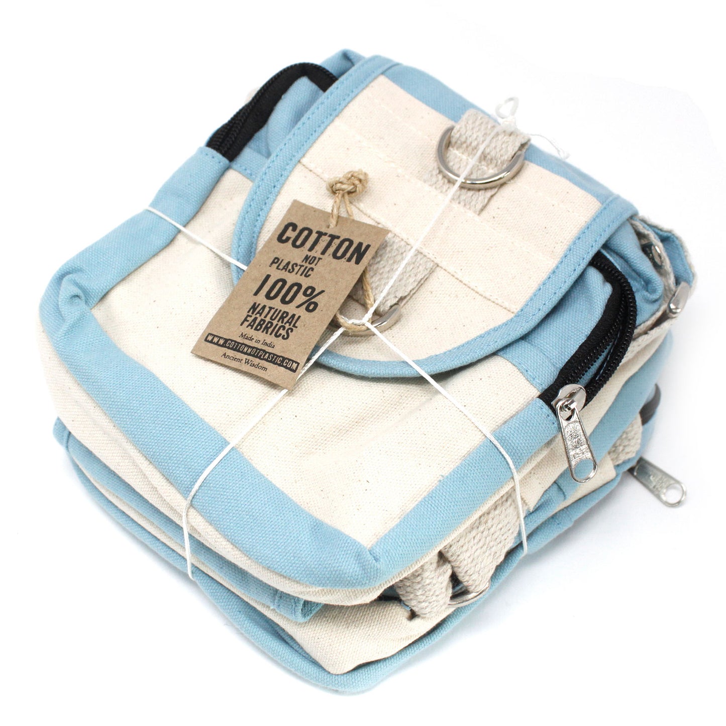 Natuurlijke Reistas. Crossbody-reistas van natuurlijk katoen, lichtgewicht en alledaagse buitentas,