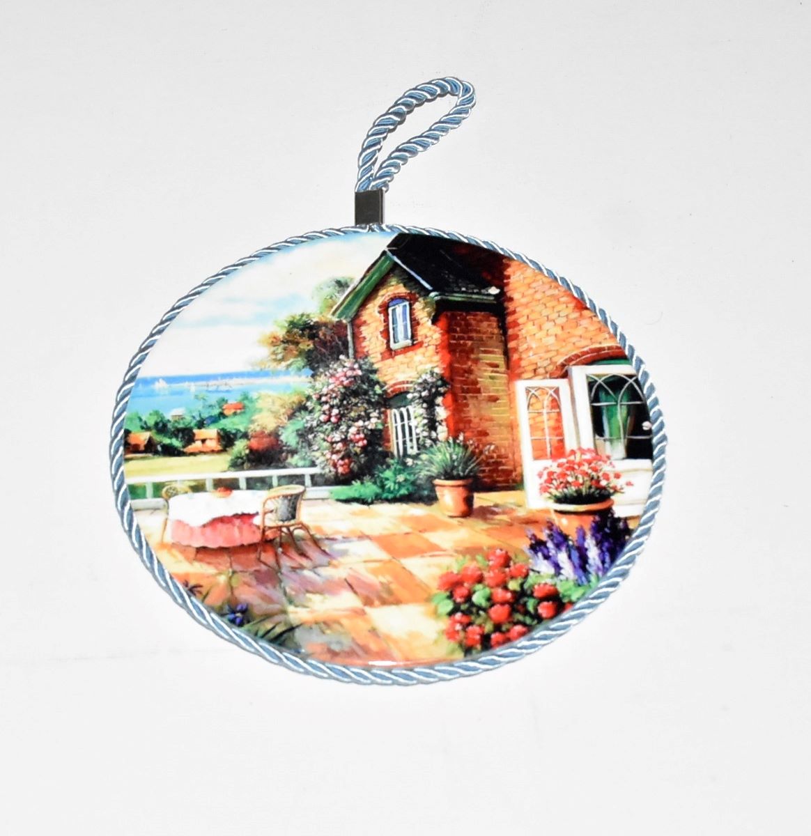 Keramische Onderzetters, decor, set van 2