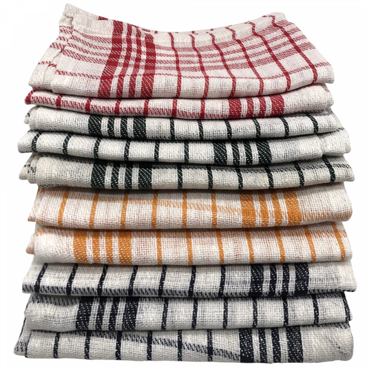 Vintage handdoek katoenen keukenhanddoek. set van 10